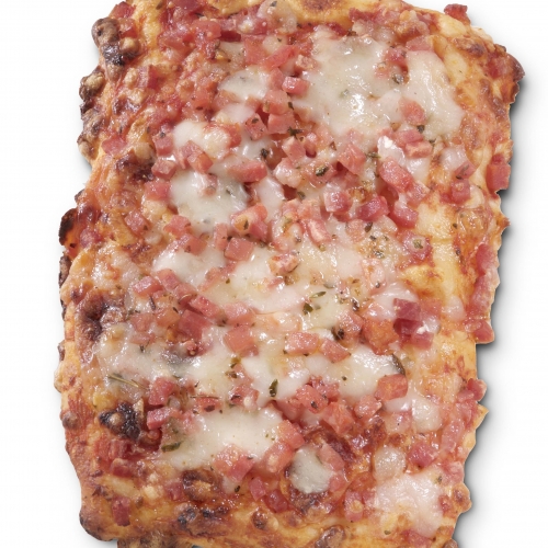 Porción pizza jamón y queso